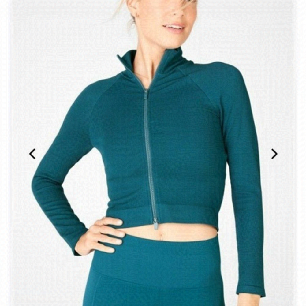 Kinsley simple cropped seamless jacket